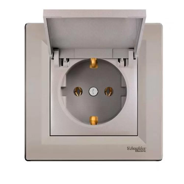 продаємо Розетка із заземленням та кришкою Schneider Asfora Бронза (EPH3100169) в Україні - фото 4