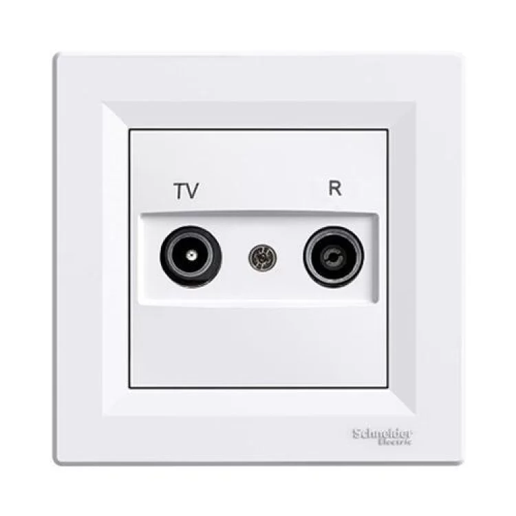 Розетка TV-R Schneider Asfora кінцева Біла (EPH3300121) Розетка TV-R Schneider Asfora кінцева Біла (EPH3300121)