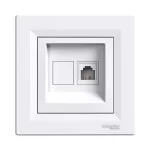 Розетка телефонная Schneider Asfora конечная Белая (EPH4100121)