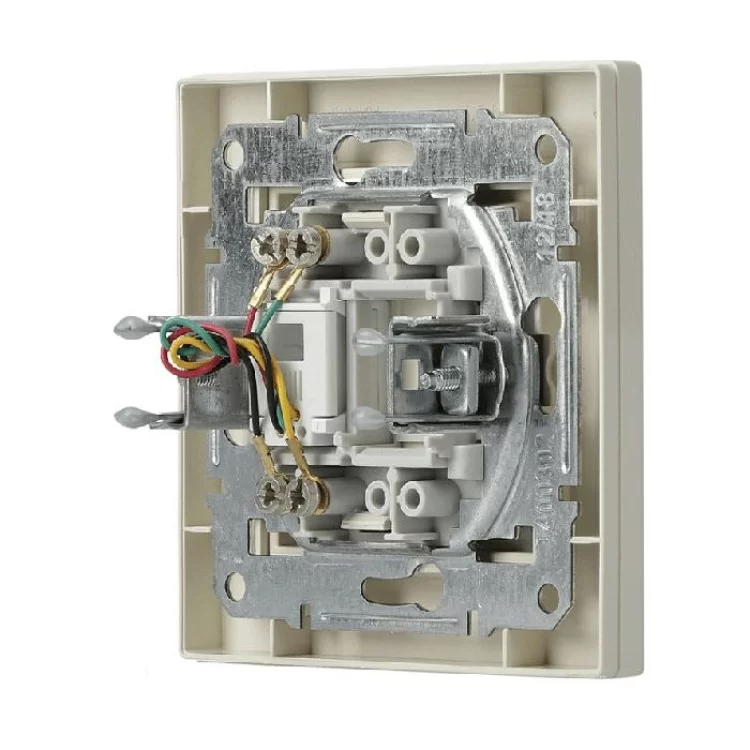 Розетка телефонна RJ11 4 контакти кремова Asfora, EPH4100123 - фотографія 2