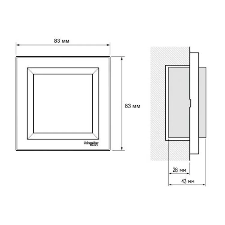 Розетка компьютерная Schneider Asfora RJ45 5e Крем (EPH4300123) - фотография 2