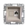 Розетка RJ45 UTP Schneider Asfora Бронза (EPH4300169)