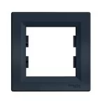 Рамка Schneider Asfora 1-местная горизонтальная Антрацит (EPH5800221)