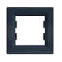 Рамка Schneider Asfora 1-местная горизонтальная Антрацит (EPH5800221)
