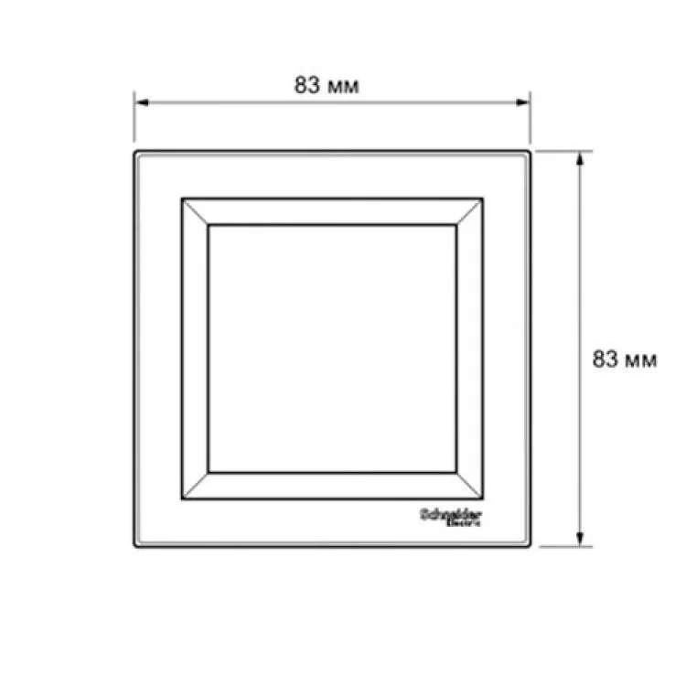 Рамка Schneider Asfora 1-местная горизонтальная Антрацит (EPH5800221) - фотография 2