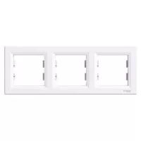 Рамка Schneider Asfora 3-місна горизонтальна Біла (EPH5800321)
