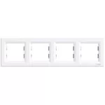 Рамка Schneider Asfora 4-місна горизонтальна Біла (EPH5800421)