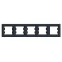 Рамка Schneider Asfora 5-місна горизонтальна Антрацит (EPH5800521)