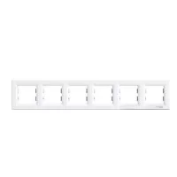 Рамка Schneider Asfora 6-місна горизонтальна Біла (EPH5800621)