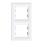 Рамка Schneider Asfora 2-местная вертикальная Белая (EPH5810221)