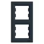 Рамка Schneider Asfora 2-місна вертикальна Антрацит (EPH5810221)