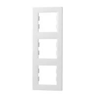 Рамка Schneider Asfora 3-местная вертикальная Белая (EPH5810321)