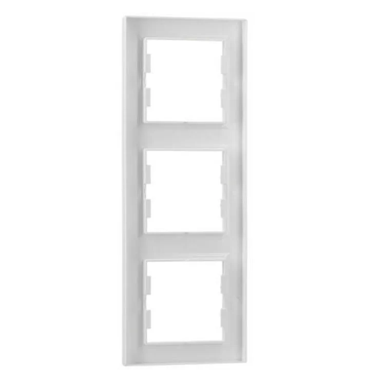 Рамка Schneider Asfora 3-местная вертикальная Белая (EPH5810321) - фотография 2