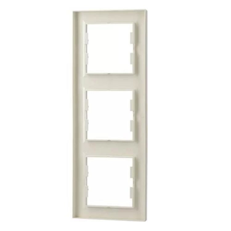 Рамка Schneider Asfora 3-місна вертикальна Крем (EPH5810323) - фотографія 2