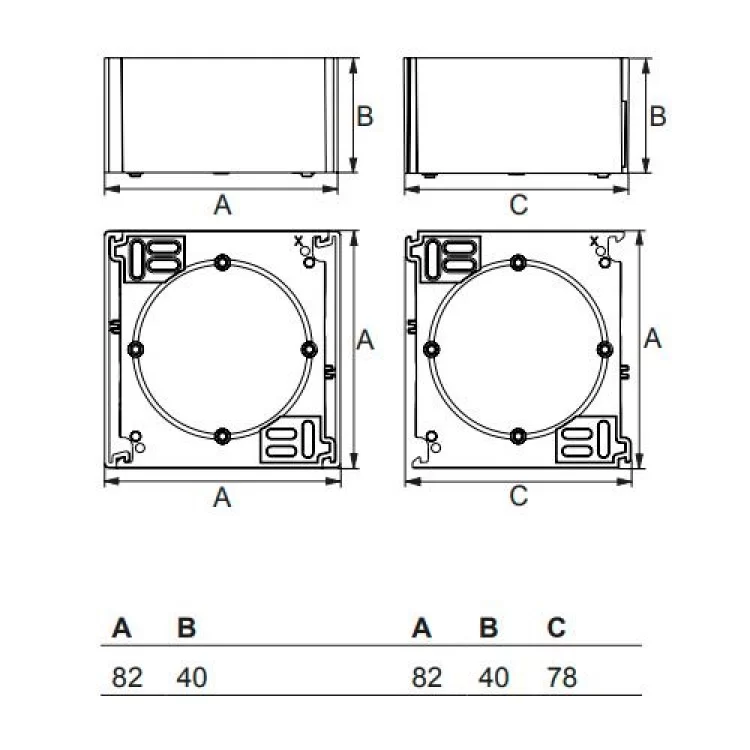 в продажу Коробка зовнішнього монтажу Schneider Asfora Біла (EPH6100121) - фото 3