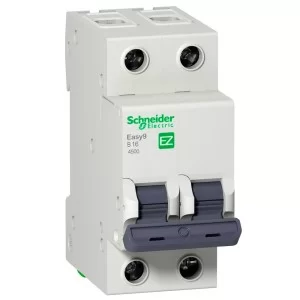 Автоматический выключатель EZ9 2p 16A В Easy9 Schneider Electric (EZ9F14216)