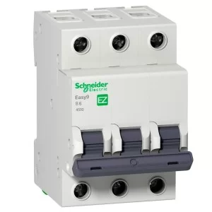 Автоматический выключатель EZ9 3p 6A В Easy9 Schneider Electric (EZ9F14306)