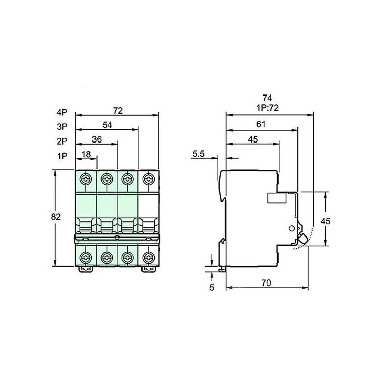 Автоматичний вимикач EZ9 3p 6A В Easy9 Schneider Electric (EZ9F14306) ціна 817грн - фотографія 2