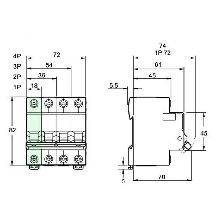 Автоматичний вимикач EZ9 1p 20A C Easy9 Schneider Electric (EZ9F34120) ціна 160грн - фотографія 2