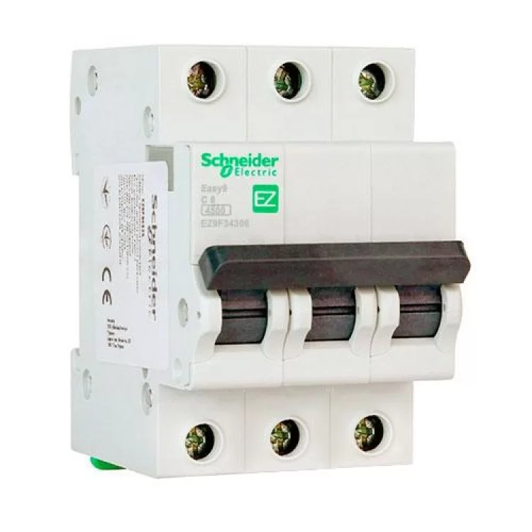 Автоматический выключатель EZ9 3p 6A C Easy9 Schneider Electric (EZ9F34306)