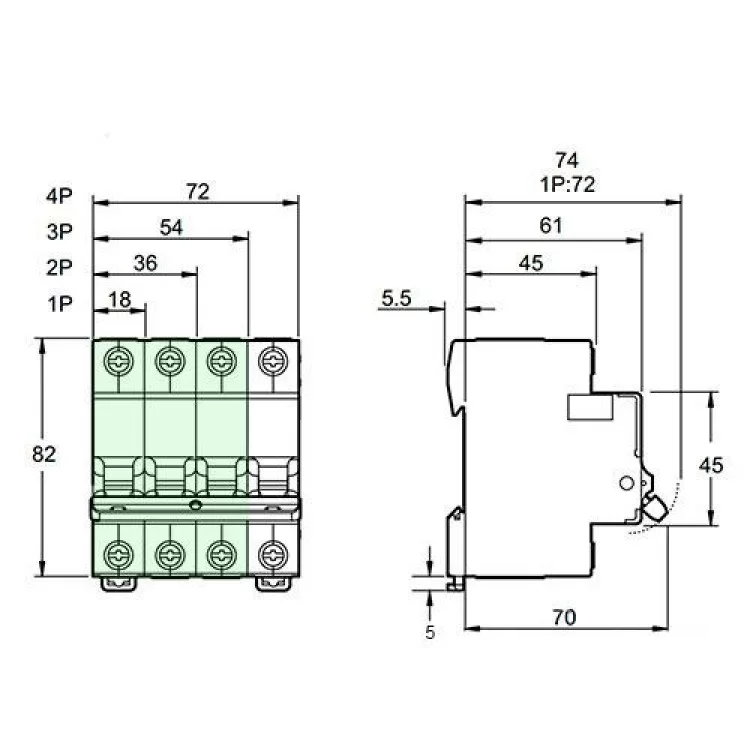 Автоматический выключатель EZ9 3p 6A C Easy9 Schneider Electric (EZ9F34306) цена 457грн - фотография 2