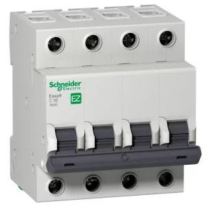 Автоматичний вимикач EZ9 4p 16A З Easy9 Schneider Electric (EZ9F34416)