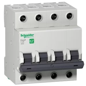 Автоматический выключатель EZ9 4p 25A С Easy9 Schneider Electric (EZ9F34425)