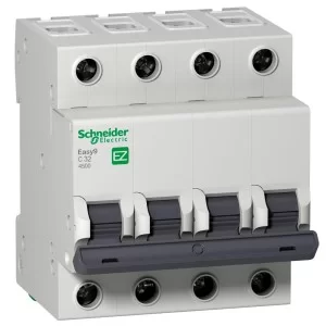 Автоматический выключатель EZ9 4p 32A С Easy9 Schneider Electric (EZ9F34432)