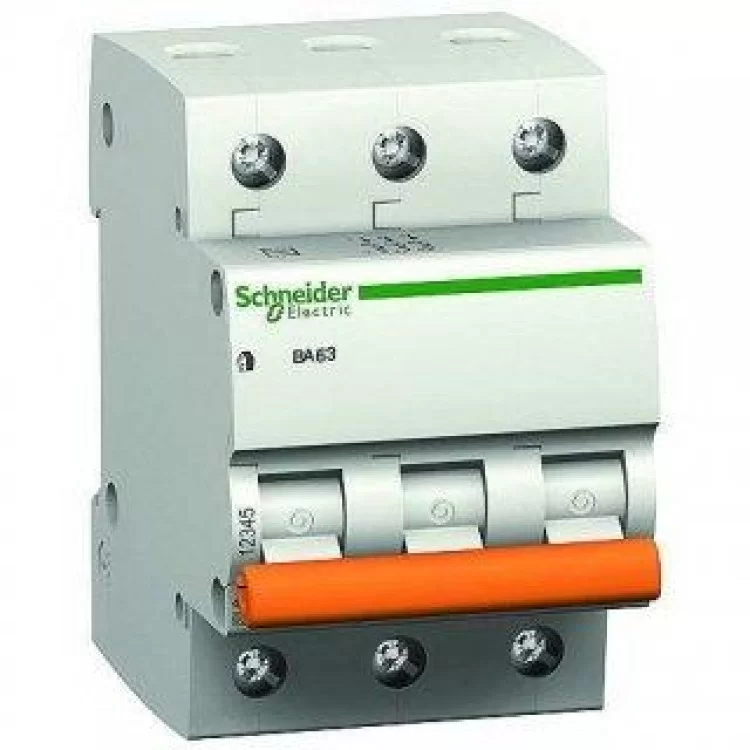 Автоматический выключатель Schneider Electric ВА63 3P 10A хар-ка C 4,5кА 11222