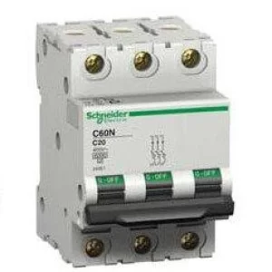 Автоматический выключатель Schneider Electric iC60N 3P 20A хар-ка C 6кА