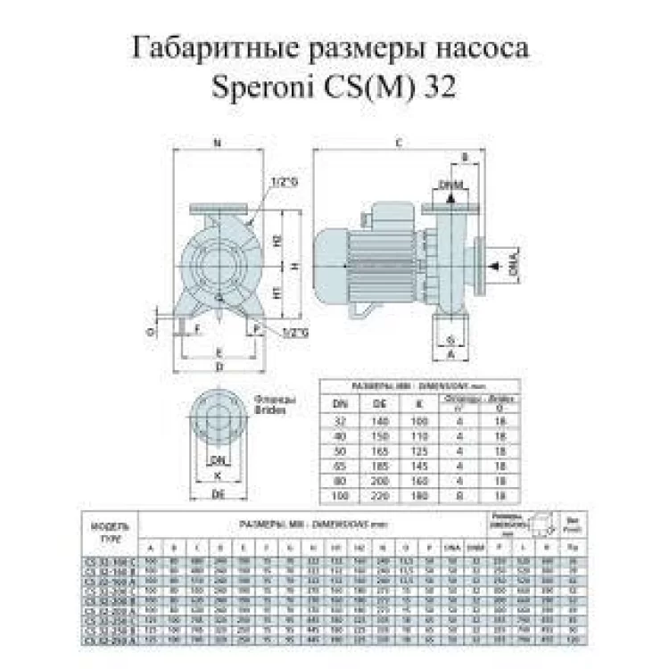 продаємо Насос поверхностный Speroni CS 32-250 C(101800440) в Україні - фото 4