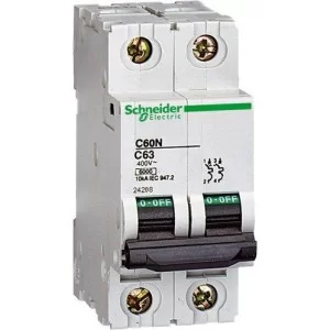 Автоматический выключатель Schneider Electric iC60N 2P 16A хар-ка C 6кА