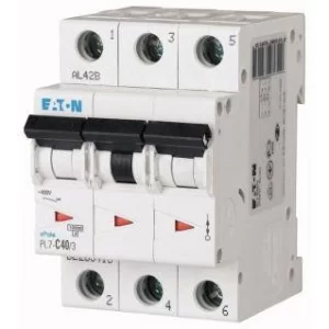 Автоматический выключатель Eaton (Moeller) PL7-C40/3 (263413)