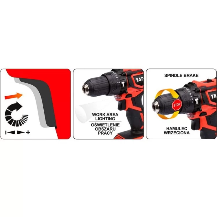 в продаже Двухскоростной шуруповерт Yato YT-82781 (без аккумулятора) - фото 3