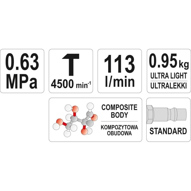 продаємо Молоток отбойный пневматический Yato YT-09904 в Україні - фото 4