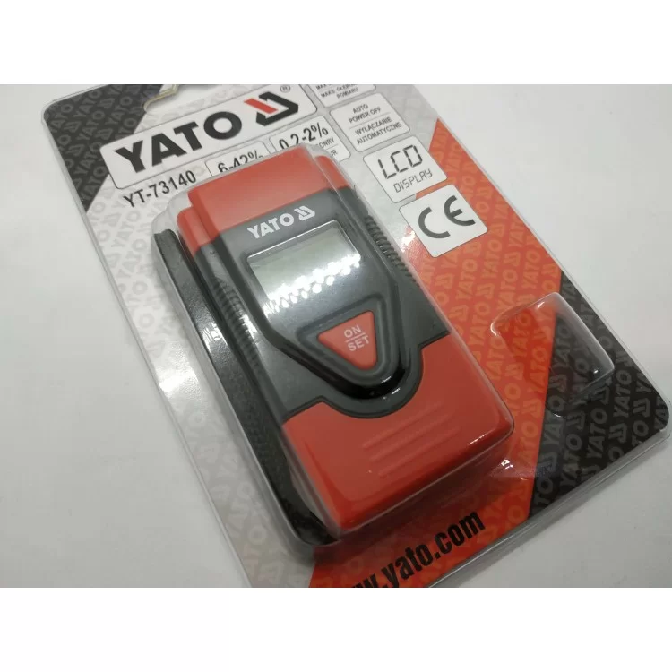 Вологомір електронний для деревини та будматеріалів в межах х 0,2 - 42% з макс. Глибиною відчуває. 7 мм Yato - YT-73140 інструкція - картинка 6