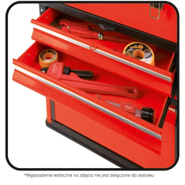 Валіза-візок для інструментів 3 секції. на 2-х колесах з висувною ручкою Yato - YT-09102 інструкція - картинка 6