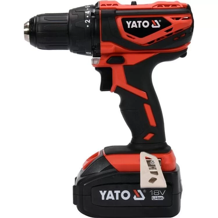 Шуруповерт-дриль акумуляторний Yato крут. мом. 40 Нм, патрон 13 мм, в кейсі YT-82784 - фотографія 2