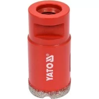 Свердло з кераміки та гресу в сухий. та мокр. режимах Yato 30мм, з алмазною кромкою, гвинтове кріплення М14 - YT-60445