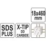 Сверло по железобетону YATO SDS-Plus Premium, 18 х 460 мм, 4 режущие кромки - YT-41957