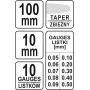 Щуп измерительный 100 х 10 мм, 10 лепестков, 0,05 – 0,5 мм YATO - YT-7222