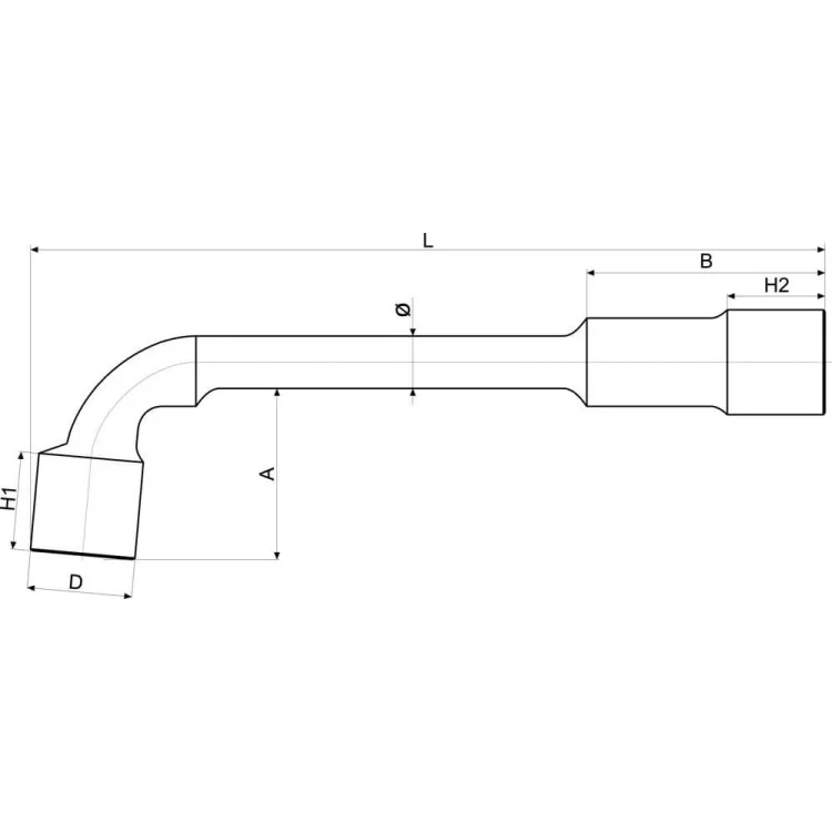 Ключ торцевой тип L, 17 мм, длина 188 мм YATO - YT-1637 ціна 402грн - фотографія 2
