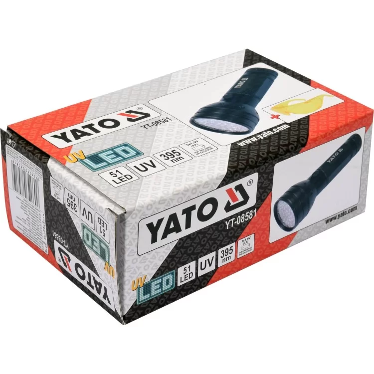 продаємо Фонарь ультрафиолетовый с очками YATO - YT-08581 в Україні - фото 4