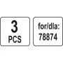 Мешки для пылесоса 78874 YATO 20 л, из синтетического волокна, 3 шт - YT-85733